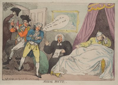Kindliche Pietät von Thomas Rowlandson
