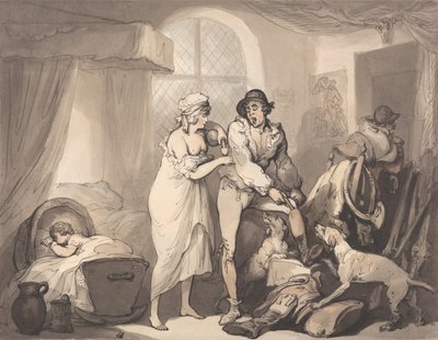Vier Uhr auf dem Land von Thomas Rowlandson