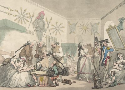 Französische Kaserne, 12. August 1791 von Thomas Rowlandson