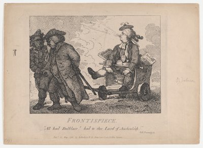 Frontispiz Picturesque Beauties of Boswell, Teil der Erste, 15. Mai 1786 von Thomas Rowlandson