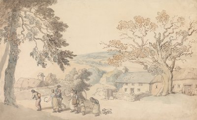 Erntearbeiter machen sich auf den Weg von Thomas Rowlandson