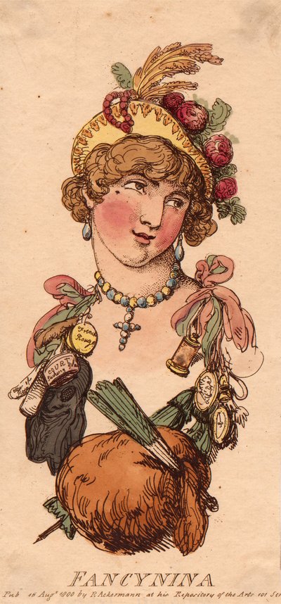 Köpfe: Fancynina von Thomas Rowlandson