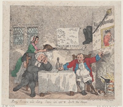 Lange Predigten und lange Belagerungen neigen dazu, die Sinne zu betäuben von Thomas Rowlandson