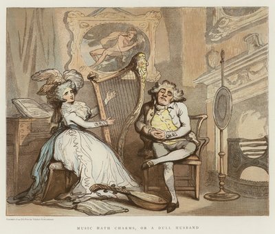 Musik hat Charme, oder ein langweiliger Ehemann von Thomas Rowlandson