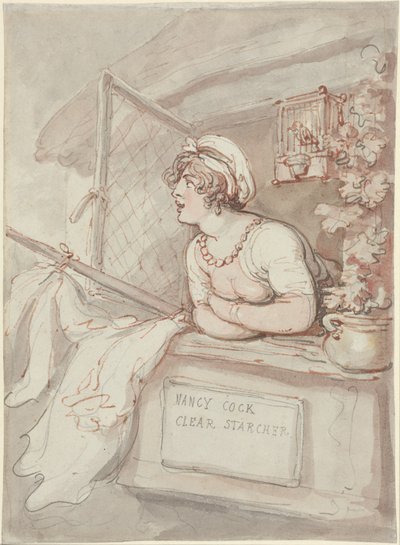 Nancy Cock - Wäschestärkerin von Thomas Rowlandson