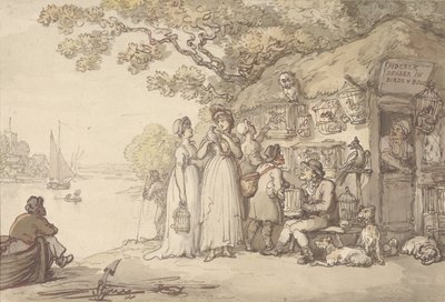 Pidcock, Händler für Vögel und Tiere von Thomas Rowlandson