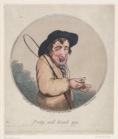 Ziemlich gut, danke, 20. Oktober 1799 von Thomas Rowlandson