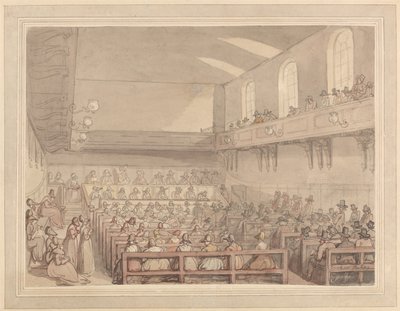 Quäkertreffen von Thomas Rowlandson