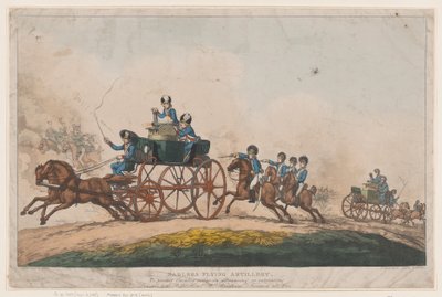 Sadlers Fliegende Artillerie von Thomas Rowlandson