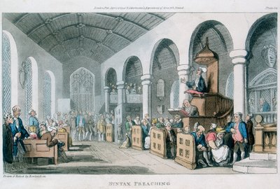 Syntax predigt von Thomas Rowlandson