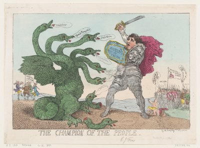 Der Champion des Volkes von Thomas Rowlandson