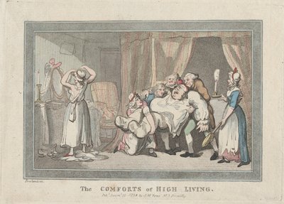 Die Annehmlichkeiten des guten Lebens, 16. Dezember 1794 von Thomas Rowlandson