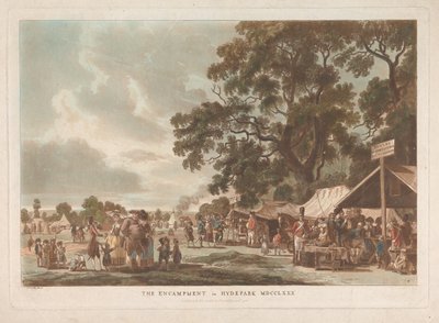 Das Lager im Hyde Park von Thomas Rowlandson
