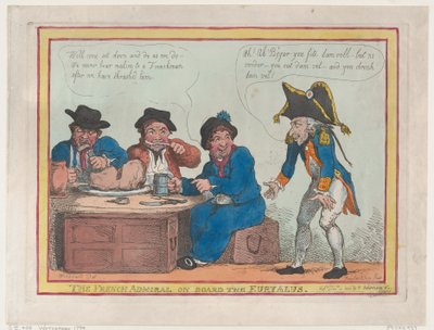 Der französische Admiral an Bord der Euryalus, 11. Dezember 1803 von Thomas Rowlandson