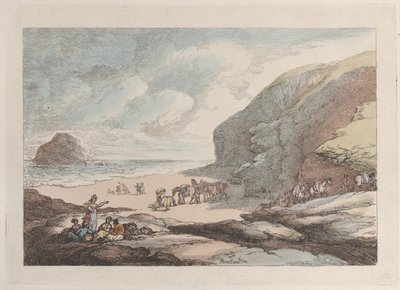Der Löwenfelsen, Cornwall von Thomas Rowlandson