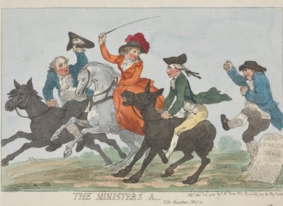 Der Esel des Ministers - Siehe Gazetteer - 11. November von Thomas Rowlandson