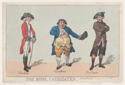 Die Rivalen, 8. April 1784 von Thomas Rowlandson