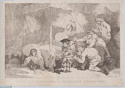 Die traurige Entdeckung des ungnädigen Lehrlings von Thomas Rowlandson