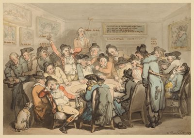 Der Abonnement-Clubraum von Thomas Rowlandson