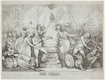 Die Zeiten, Dezember 1788 von Thomas Rowlandson