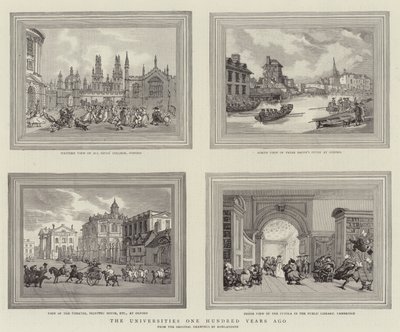 Die Universitäten vor hundert Jahren von Thomas Rowlandson