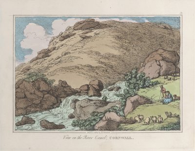 Blick auf den Fluss Camel, Cornwall von Thomas Rowlandson