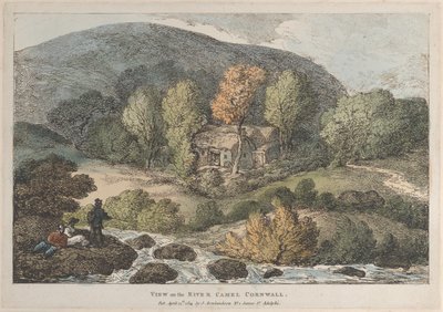 Blick auf den Fluss Camel Cornwall, aus Ansichten in Cornwall, 12. April 1812 von Thomas Rowlandson