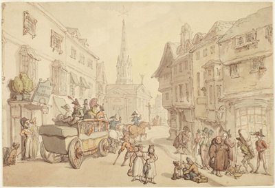 Reise in Frankreich: Hôtel de Flandre von Thomas Rowlandson