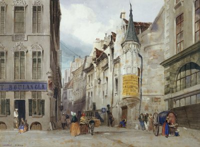 Die Kreuzung der Rue Bailleul und Jean Tison, aktuelles 1. Arrondissement, Paris. von Thomas Shotter Boys