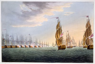 Schlacht am Nil, 1. August 1798, 1816 von Thomas Sutherland