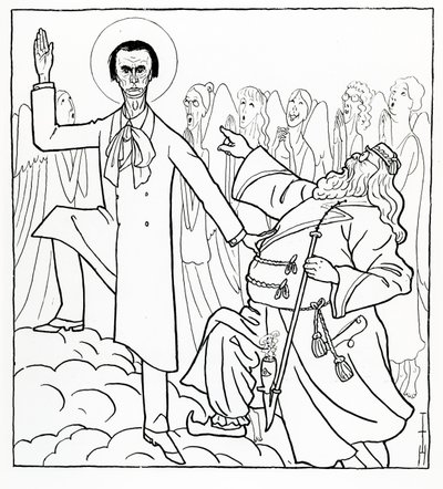 Karikatur von Rudolf Steiner, Illustration aus 