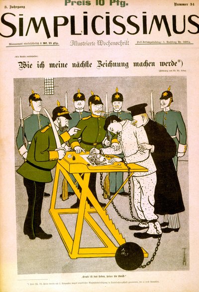 Zensur der deutschen Presse von Thomas Theodor Heine
