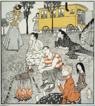 Ein Wiedersehen. Oh Puzzi, muss ich so dich wiederfinden! von Thomas Theodor Heine