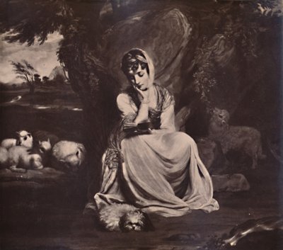 Frances Anne Crewe, Lady Crewe, als St. Genevieve, ca. 1773-1894 von Thomas Watson
