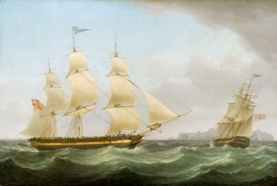 Das Schiff Phoenix, spätes 18. Jahrhundert - frühes 19. Jahrhundert von Thomas Whitcombe