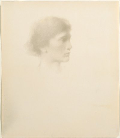 Kopf einer Frau, 1894 oder später von Thomas Wilmer Dewing