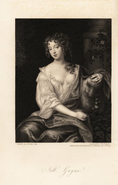 Nell Gwyn, Restaurationsschauspielerin, Geliebte des Earl of Rochester, langjährige Geliebte von König Karl II. von England von Thomas Wright