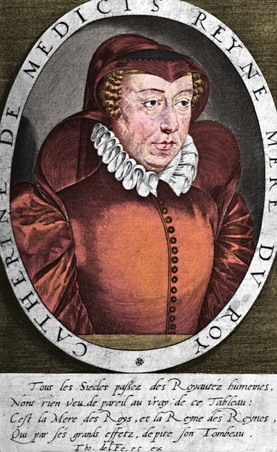 Catherine de Medici, Königin von Heinrich II. von Frankreich, 16. Jahrhundert, 1894 von Thomas de Leu