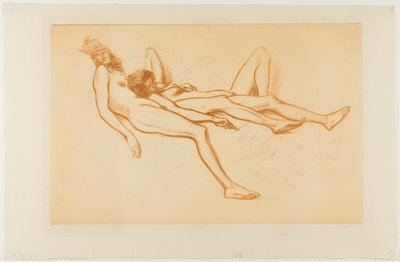 Zwei Aktmodelle von Théophile Alexandre Pierre Steinlen