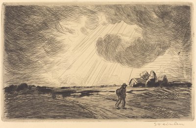 Gewitter, spätes 19. - frühes 20. Jahrhundert von Théophile Alexandre Steinlen