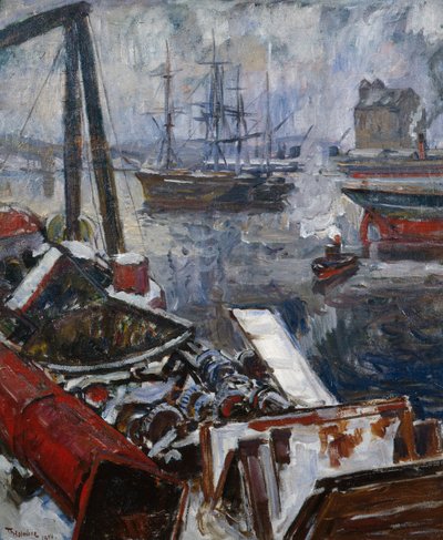 Vom Hafen in Oslo von Thorolf Holmboe