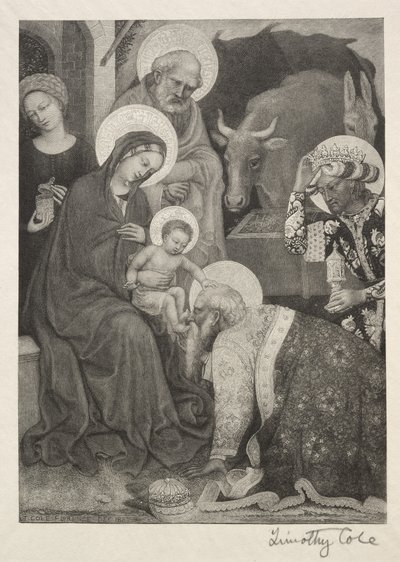 Die Anbetung der Könige, 1887 von Timothy Cole