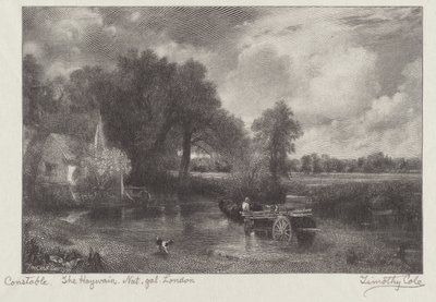 Der Heuwagen von Timothy Cole after John Constable