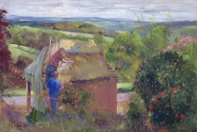 Das Sommerhaus decken, Lanhydrock House, Cornwall, 1993 von Timothy Easton