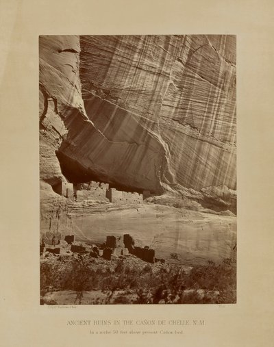 Antike Ruinen im Cañon de Chelle, N.M. (Nr. 11, Geographische Erkundungen und Vermessungen westlich des 100. Meridians) von Timothy H. O