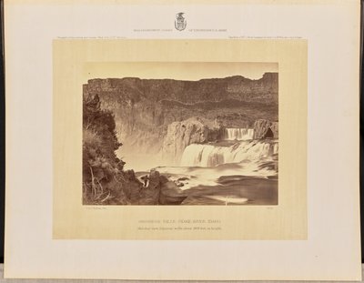 Shoshone Falls, Snake River, Idaho. Mittagsansicht, angrenzende Wände etwa 1000 Fuß hoch von Timothy H. O