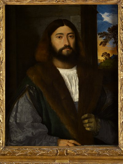 Porträt eines bärtigen Mannes von Titian (c.1488-1576) (attr. to)