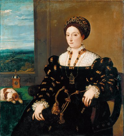 Porträt von Eleonora Gonzaga, Herzogin von Urbino von Tiziano Vecelli
