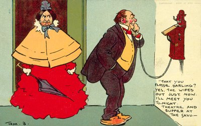 Bist du das, Flossie, Liebling? (Chromolithografie) von Tom Browne