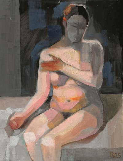 Nachdenkliche Aktfigur von Tore Bahnson